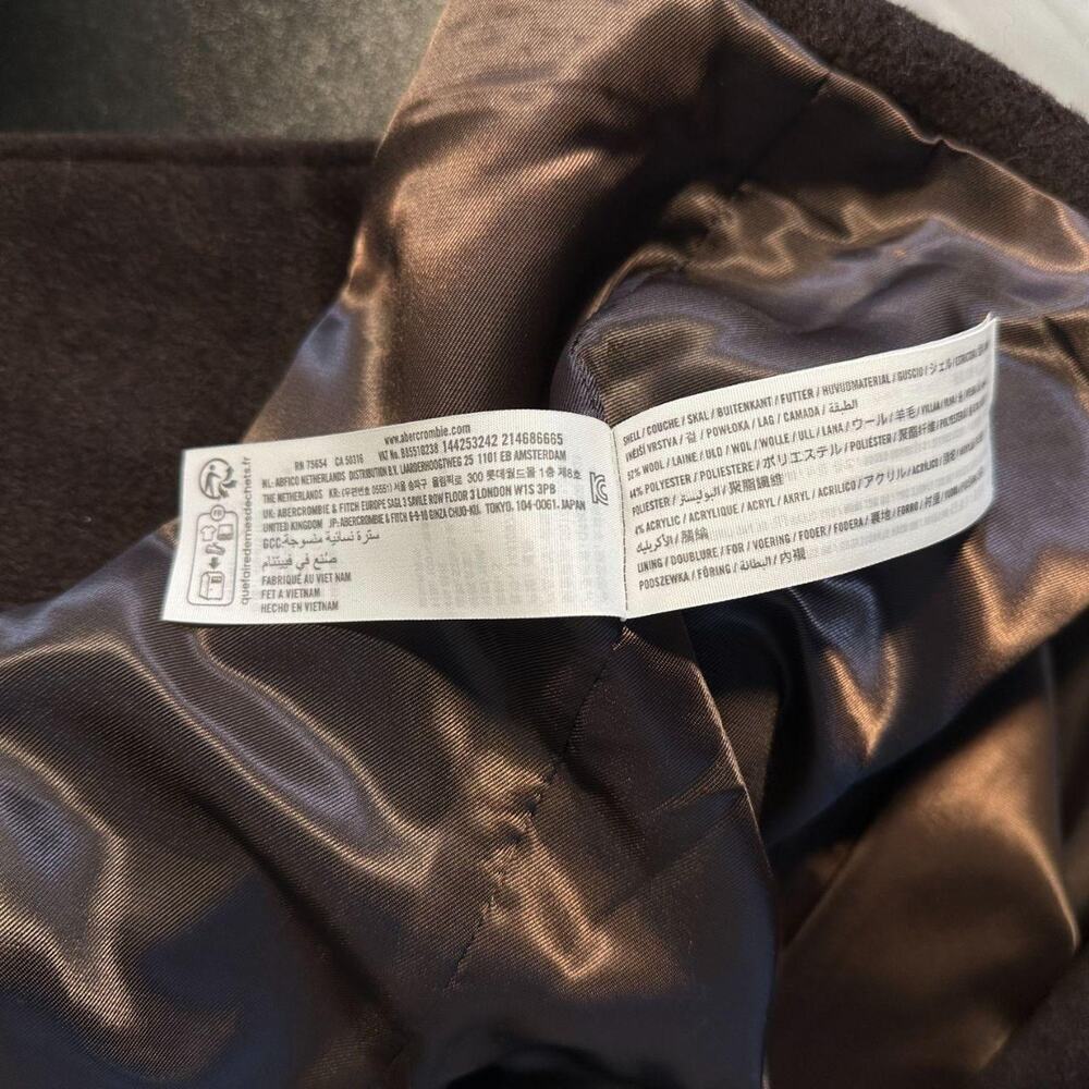 Abercombie & Fitch Wool Coat in Brown - Picture 7 of 7